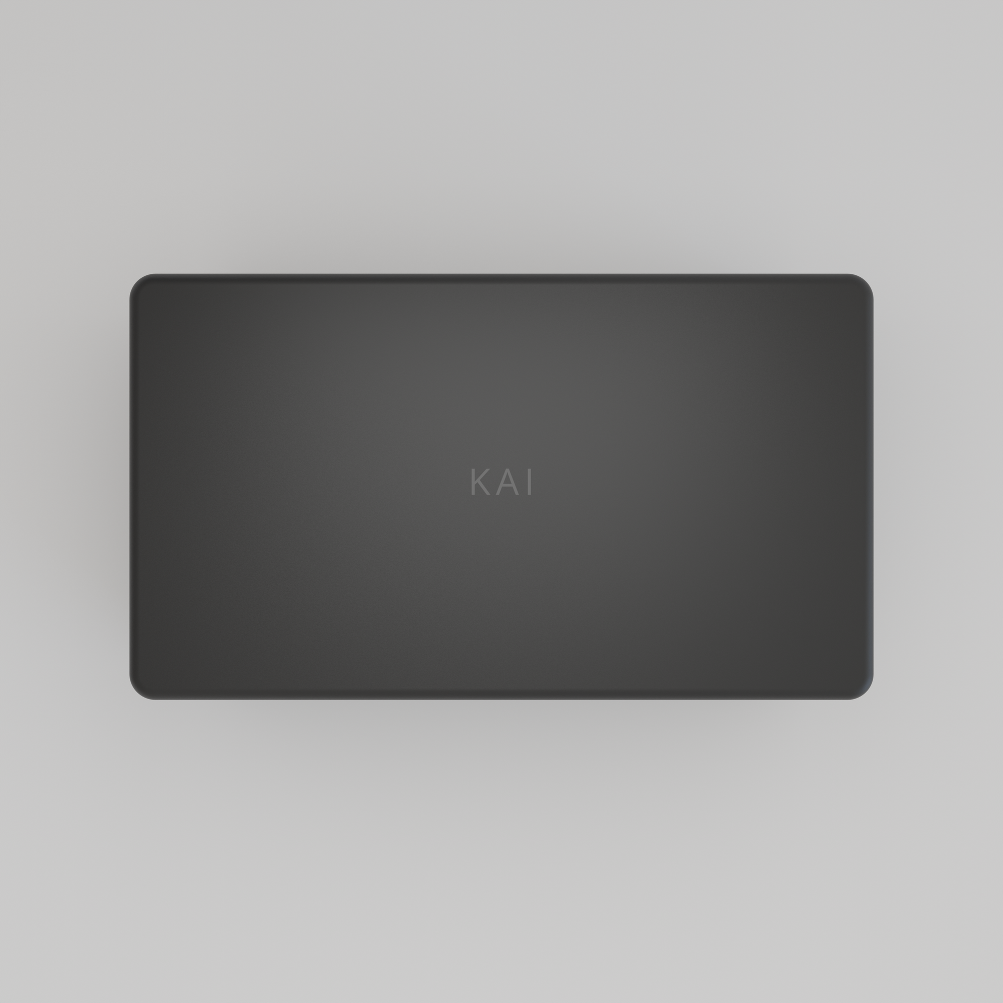 KAI AI Smart Controller pictured from the top, showing off KAI logo.