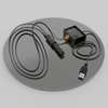 Felix Smart Mini EC Probe pictured from above with view of USB connector box and wire.