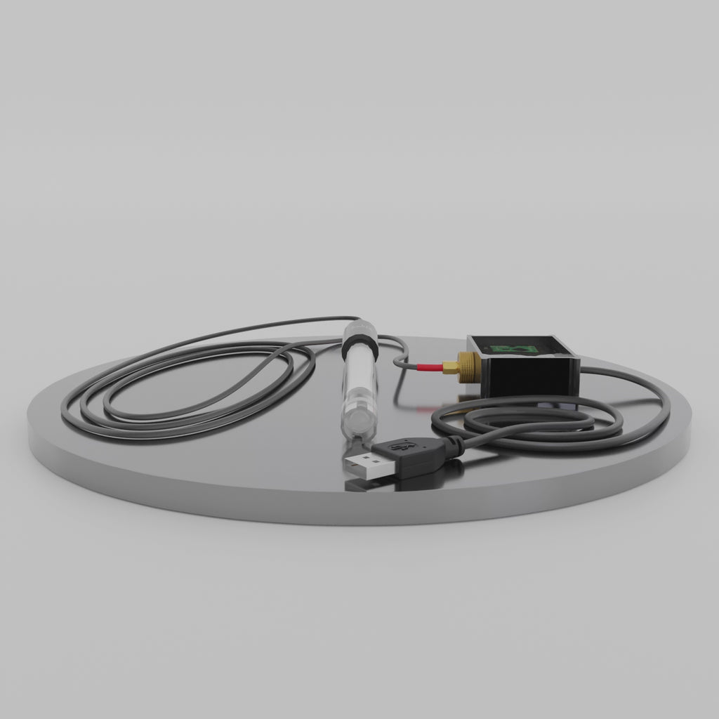 Felix Smart pH Water Probe spinning, showing off all angles.