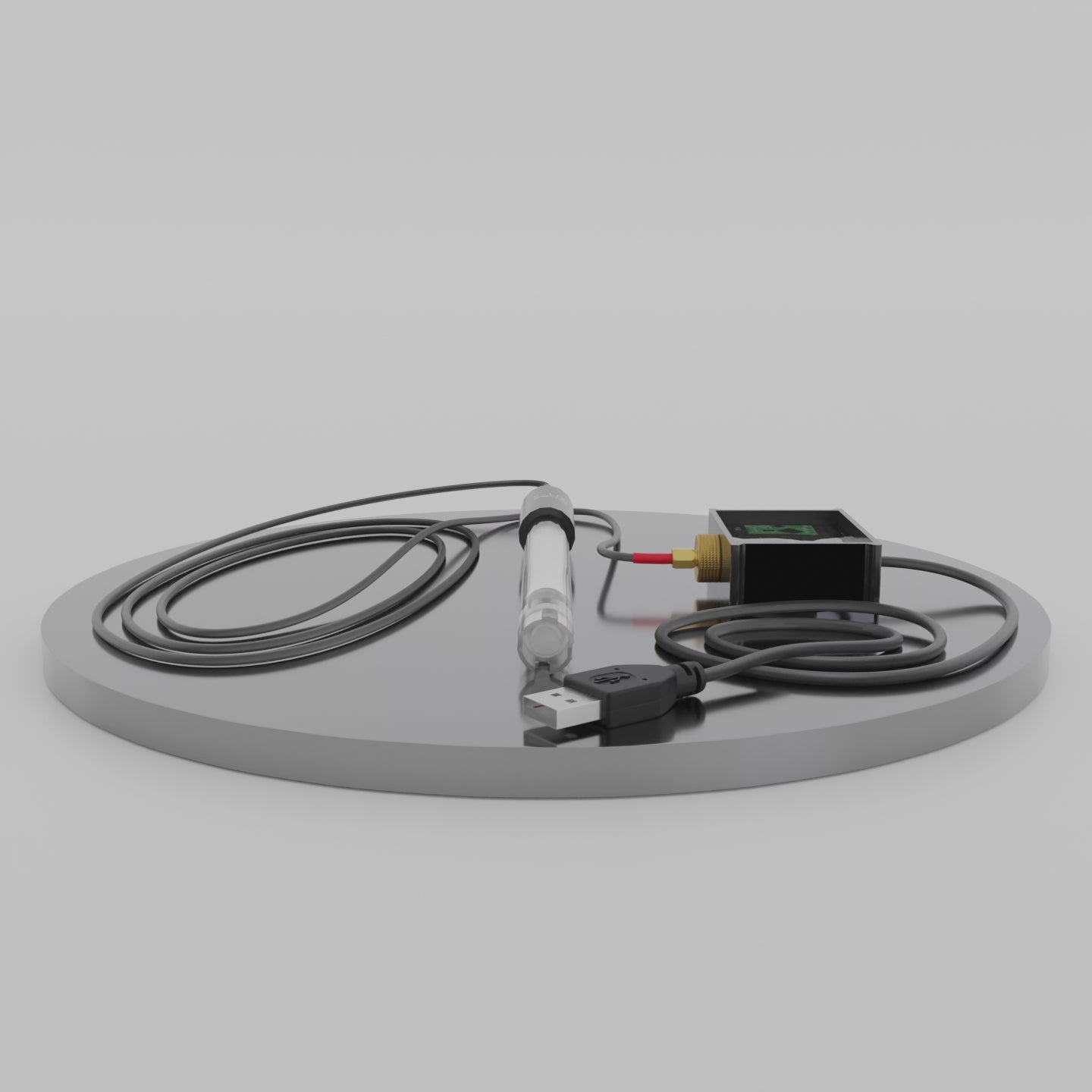 Felix Smart pH Water Probe spinning, showing off all angles.